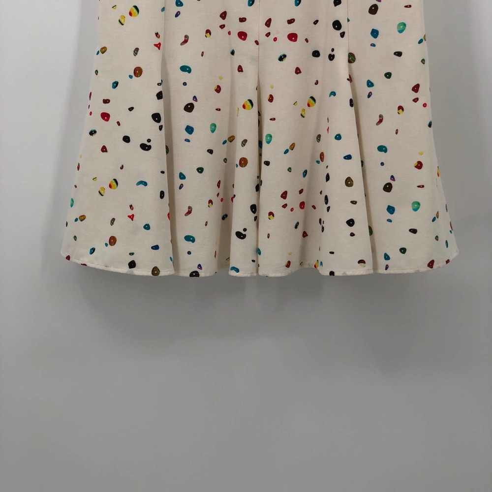 Akris Punto Boulder Print Flounce Hem Dress Cotton Size 6 Retail $1,190 - Picture 9 of 15